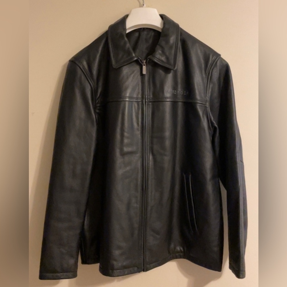 Hard Rock Washington DC black leather jacket
